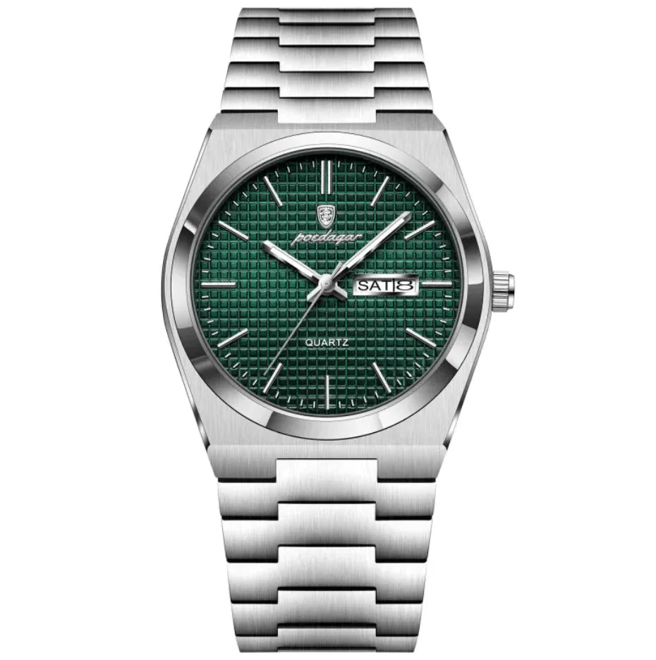 Reloj de calendario de negocios luminoso e impermeable