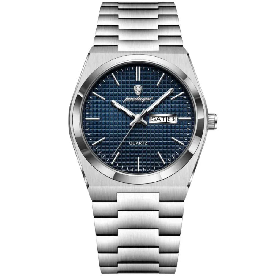 Reloj de calendario de negocios luminoso e impermeable