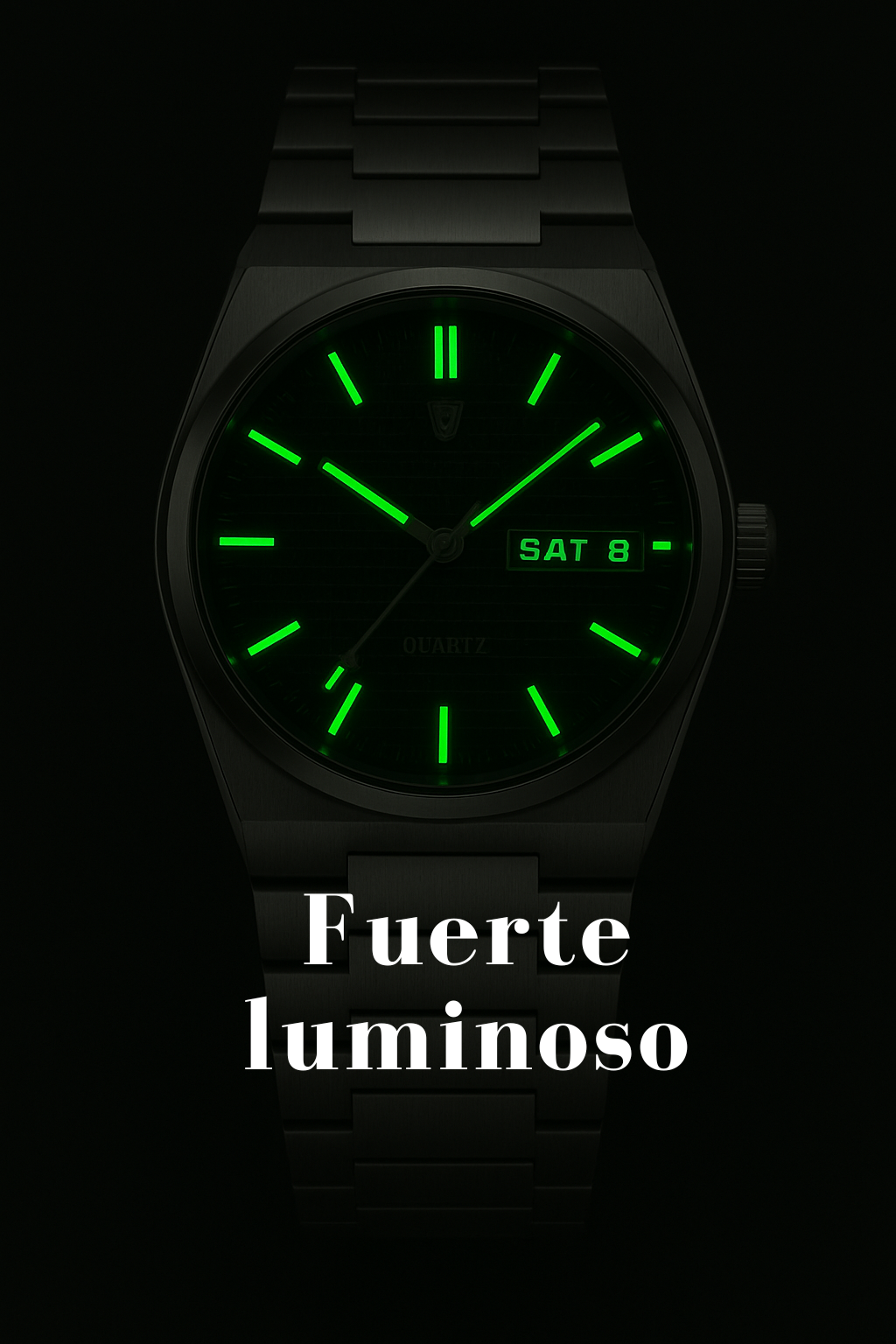 Reloj de calendario de negocios luminoso e impermeable