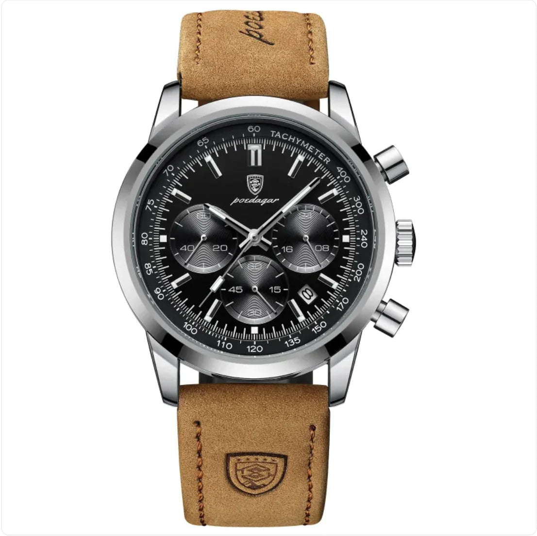 Reloj impermeable y luminoso para hombre.