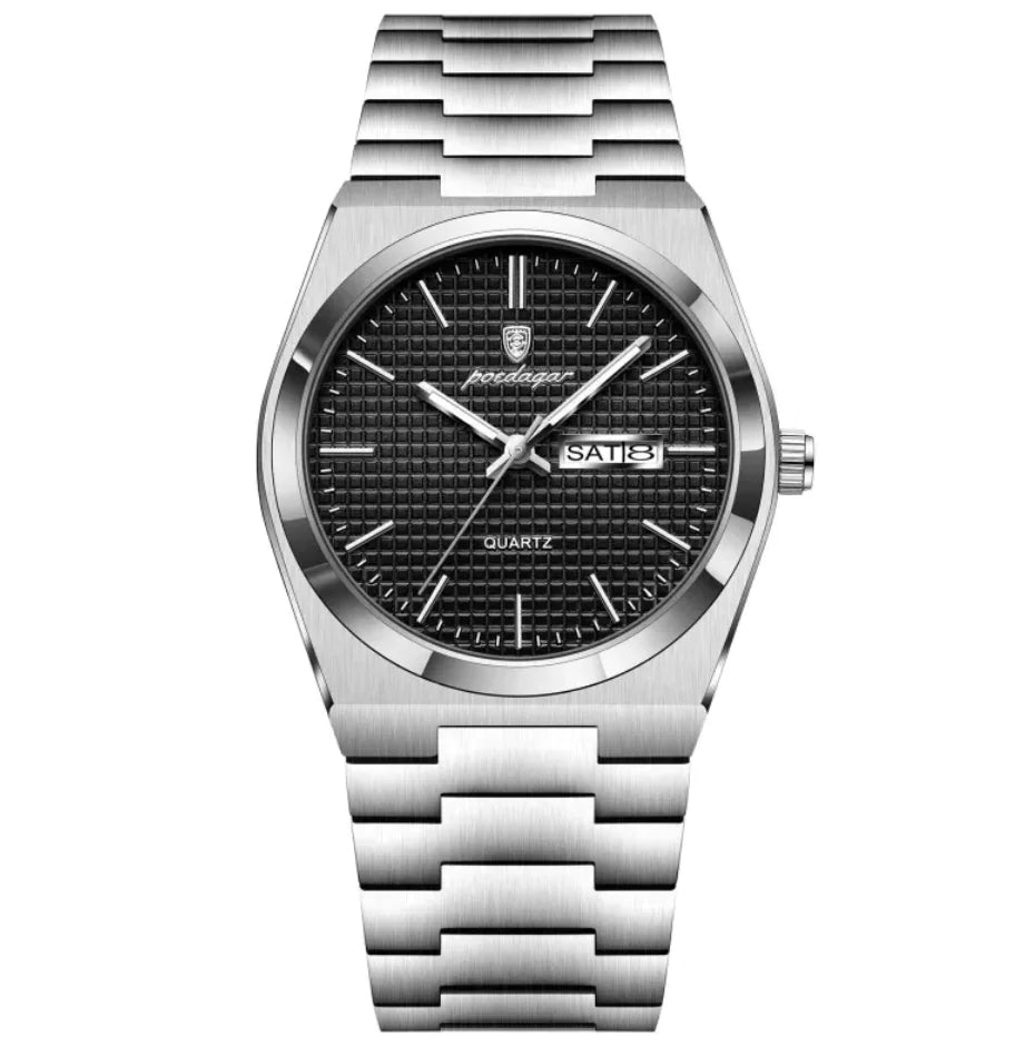 Reloj de calendario de negocios luminoso e impermeable